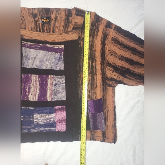 Gae'lle By Kusnadi Women's Shirt Size Medium Artsy Cropped Boxy Boho - Picture 7 of 8